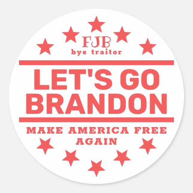 Let's Go Brandon II  Classic Round Sticker (Front)