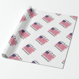 Let's Go Brandon Joe Biden Distressed Flag Wrapping Paper