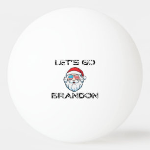 Let's Go Brandon Joe Biden Funny Santa Ping Pong Ball