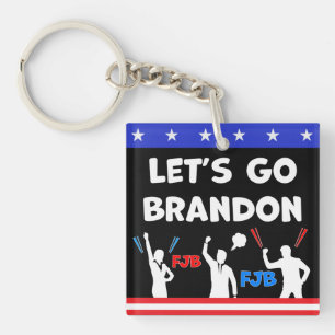 Let's Go Brandon Key Ring