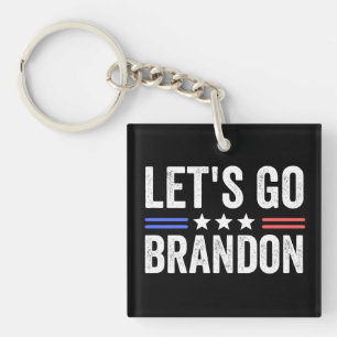 Let's Go Brandon Key Ring