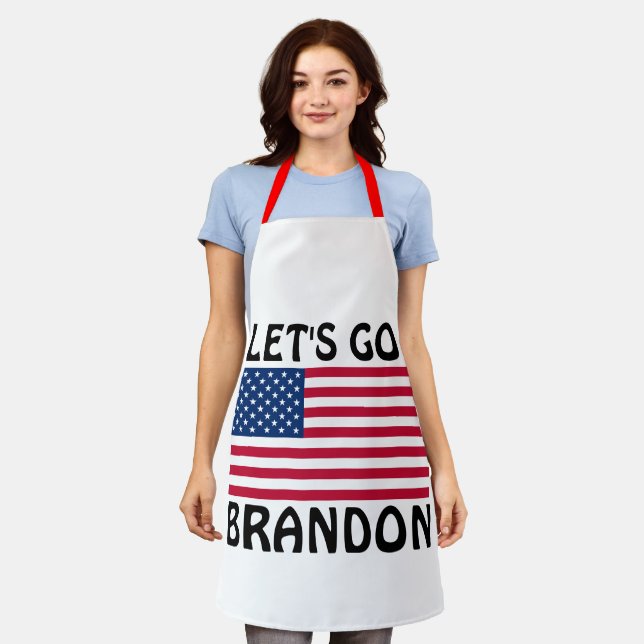 LET'S GO BRANDON KITCHEN APRONS (Worn)