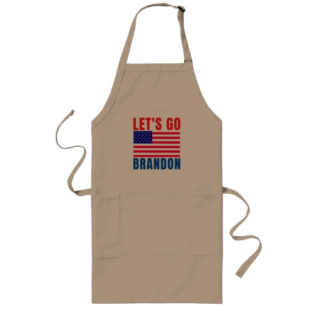let's go brandon long apron (Front)