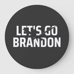 let's go brandon Magnet Large Clock