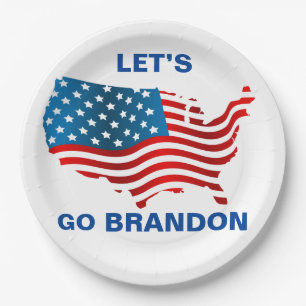 Lets Go Brandon Paper Plates