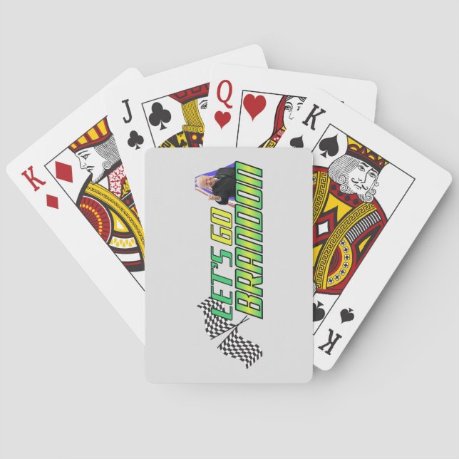 Let's Go Brandon  Playing Cards (Back)