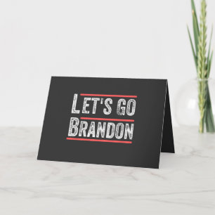 Lets Go Brandon Political Humour T Shirts Holiday Card
