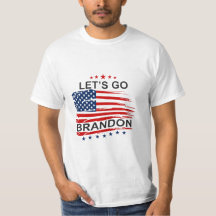 Lets go Brandon! Political Mens White TShirt
