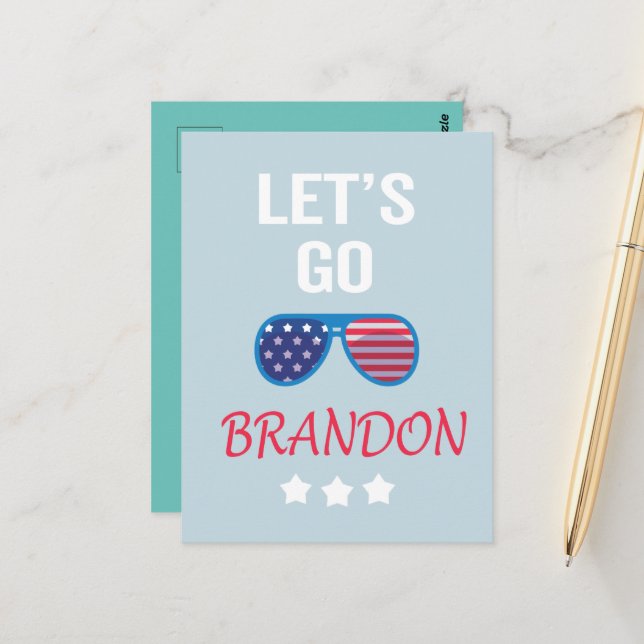 Lets go brandon postcard (Front/Back In Situ)