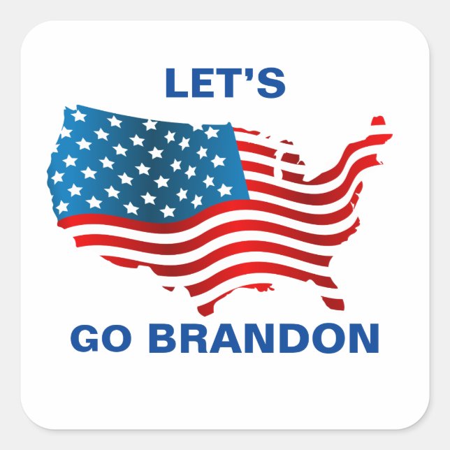 Lets Go Brandon   Square Sticker (Front)