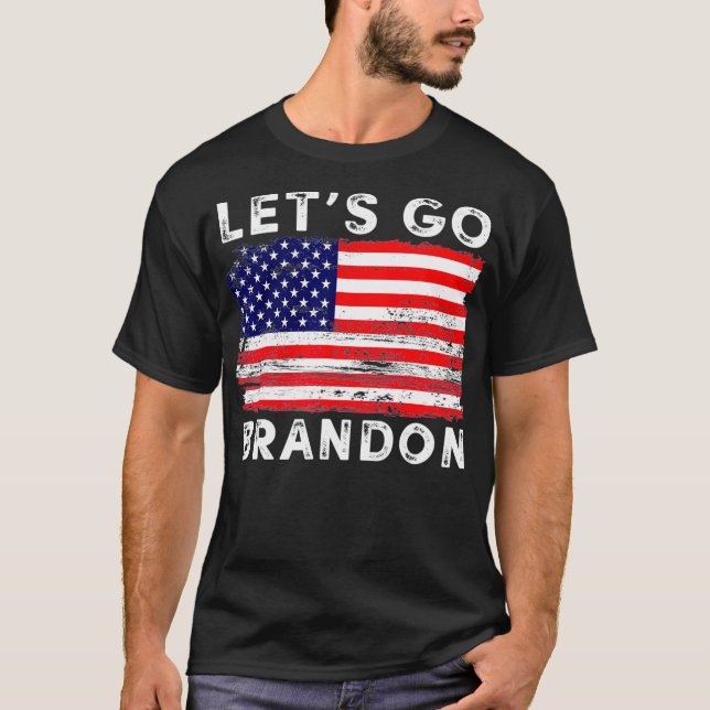 Let's Go Brandon Tee Conservative Anti Liberal US  (Front)