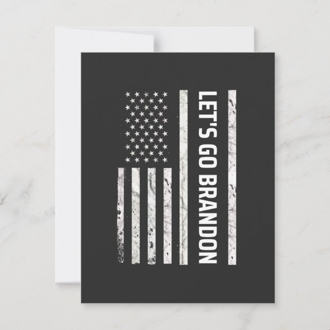 Let's Go Brandon Thank You Card (Front)