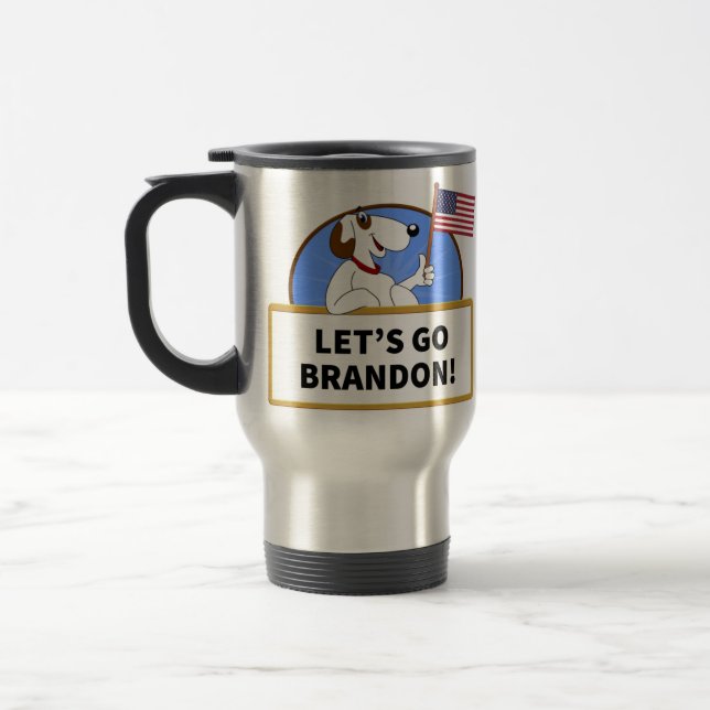 Let's Go Brandon Travel Mug (Left)