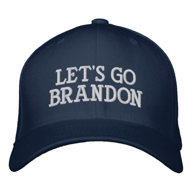 Lets go Brandon trump 2024 Embroidered Hat (Front)