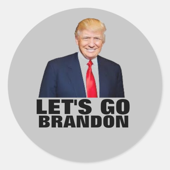 LET'S GO BRANDON TRUMP STICKERS (Front)