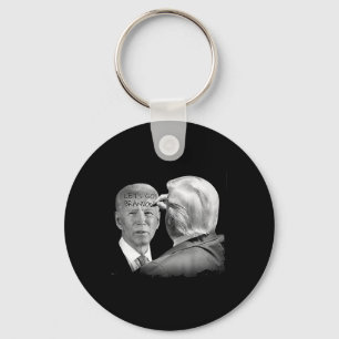 Lets Go Brandon Trump Writes On Bidens Forehead  Key Ring