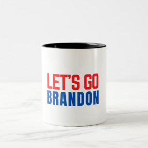 lets go brandon Two-Tone coffee mug