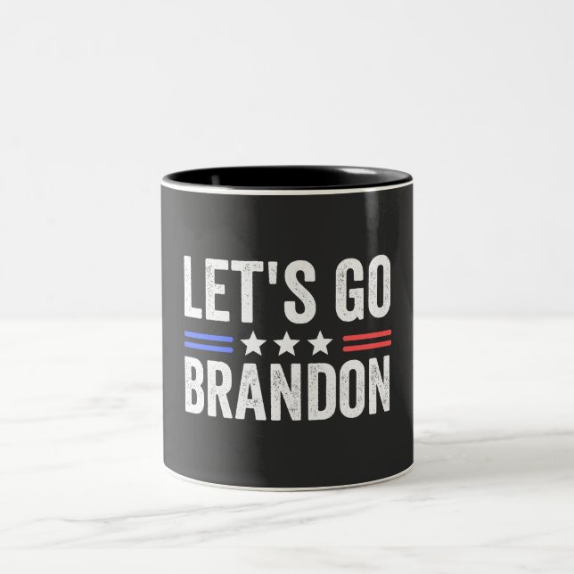 Let's Go Brandon Two-Tone Coffee Mug (Center)