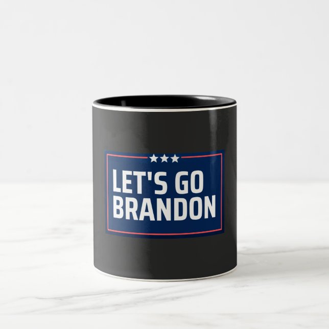 Let's Go Brandon Two-Tone Coffee Mug (Center)