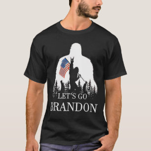 Let's Go Brandon US Flag Bigfoot T-Shirt