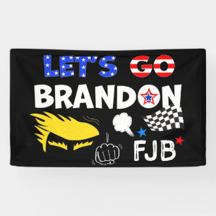 LETS GO BRANDON With TRUMP Banner