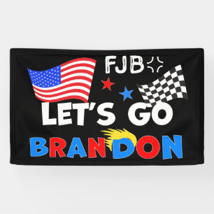 LETS GO BRANDON with TRUMP Hair Banner