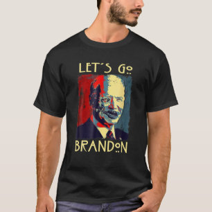 Let's Go Brandon Zombie Story Horror American Hall T-Shirt