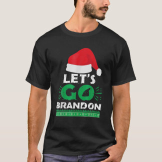 Let's Go Branson Christmas 2021 Santa Hat Ugly Chr T-Shirt