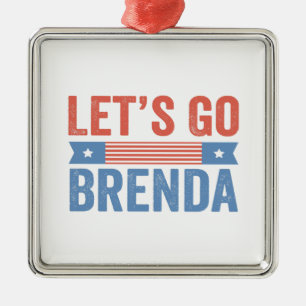 Let's go Brenda Kamala Election 2024 Metal Tree Decoration