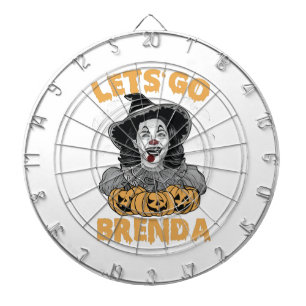 Let's Go Brenda Spooky Halloween Kamala Harris  Dartboard