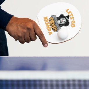 Let's Go Brenda Spooky Halloween Kamala Harris  Ping Pong Paddle