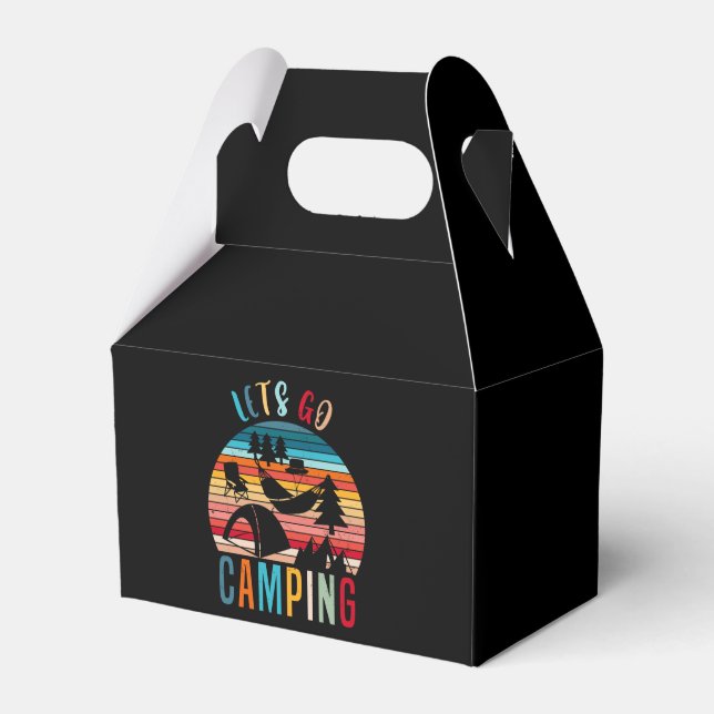 Lets Go Camping Favour Box (Front Side)