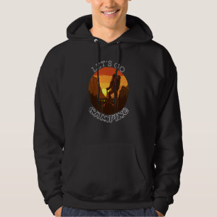 Let's Go Camping For Funny Camper Traveller Rv Tra Hoodie