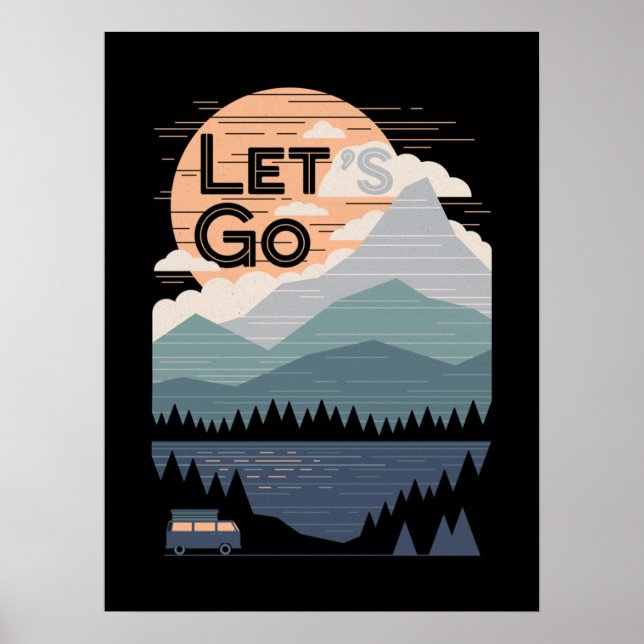 Let's Go Camping, Go Camp Poster (Front)