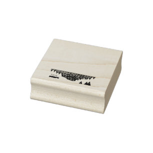 Let's Go Camping, Go Camp Rubber Stamp