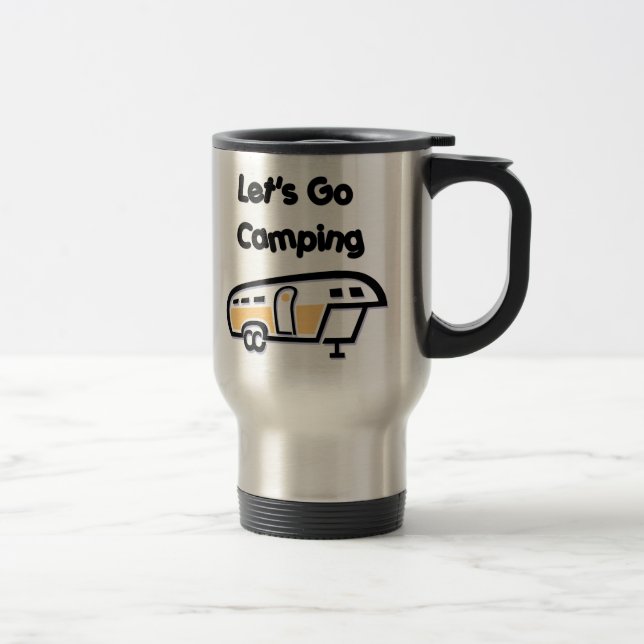 Let's Go Camping Travel Mug (Right)