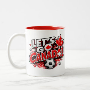 LET'S GO CANADA! Soccer Fan Mug Canadian