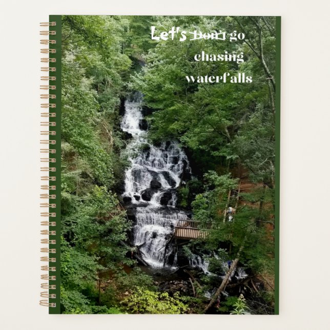 Let's Go Chasing Waterfalls     Planner (Front)