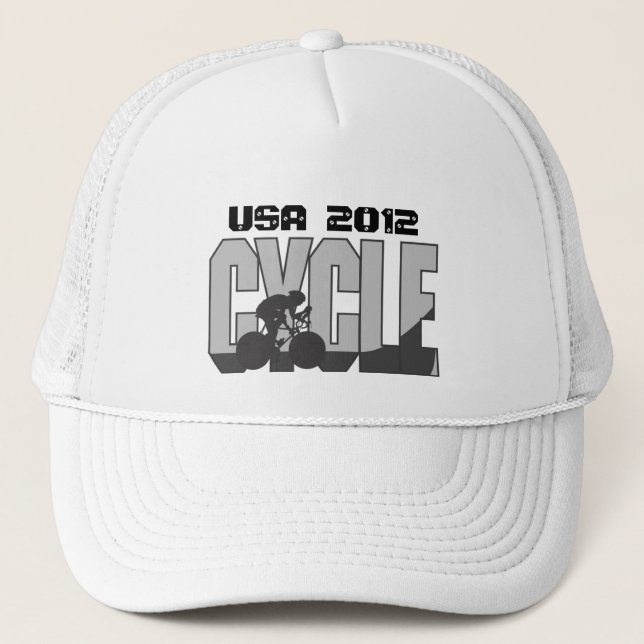 Lets Go Cycling - Trucker Hat (Front)