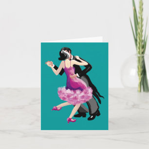 Let's go dancing card