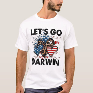 Let's go Darwin Men Women Kid Heart T-Shirt