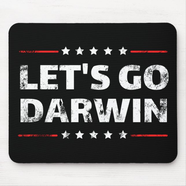 Let's Go Darwin Mouse Mat (Front)