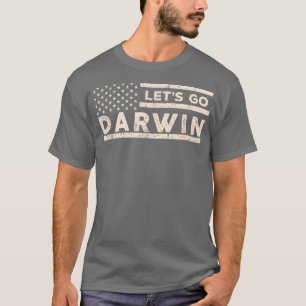 Lets Go Darwin US Flag Vintage  T-Shirt