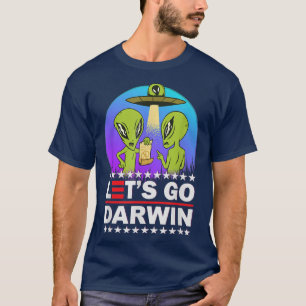 Let's Go Darwin USA Flag Vintage Fauci Ouchie Alie T-Shirt