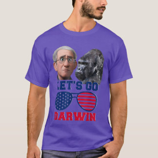 Let's Go Darwin USA Flag Vintage Fauci Ouchie Scie T-Shirt