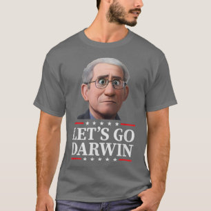 Let's Go Darwin USA Flag Vintage Fauci Ouchie Scie T-Shirt