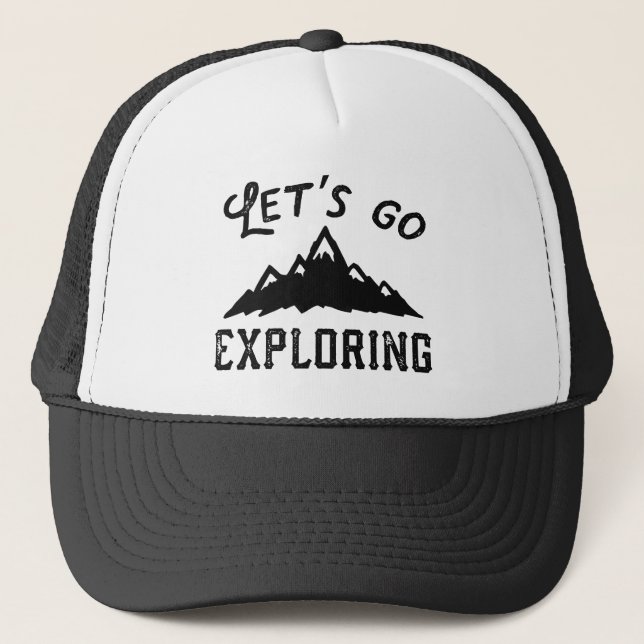 Let's Go Exploring Trucker Hat (Front)