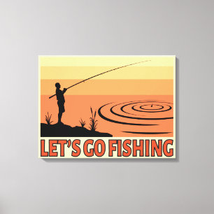 Let's Go Fishing Canvas Print