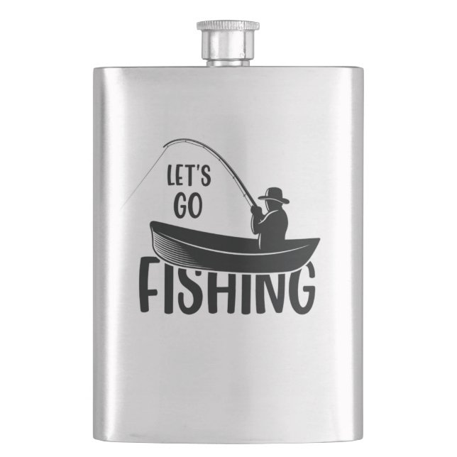 Let's go fishing Classic Flask (Front)