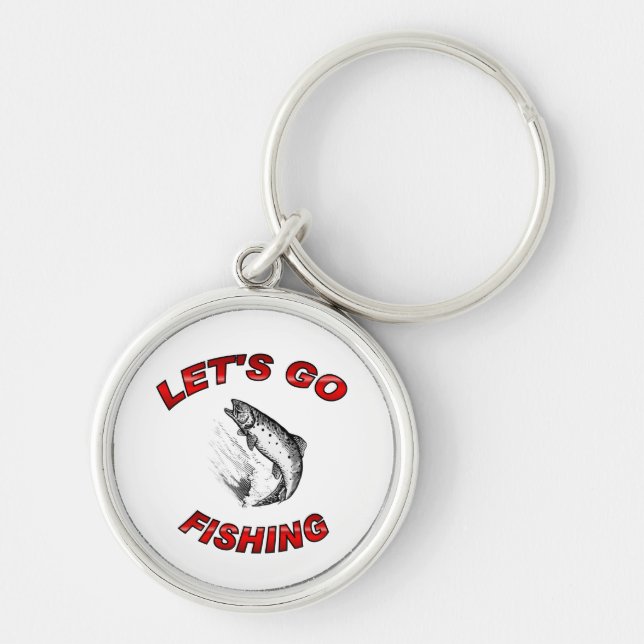 Lets go fishing key ring (Front)